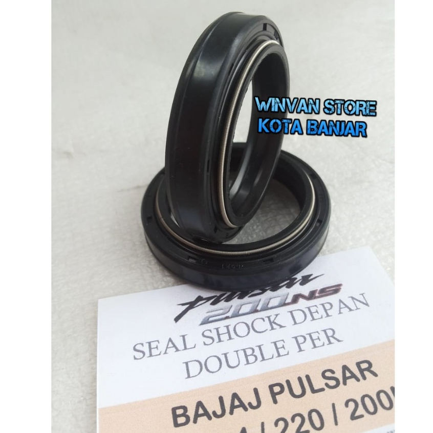 Seal shock sil shok Bajaj pulsar 180ug4 220 200ns BR200 / TVS apache A200 Double Per - Harga 1 buah
