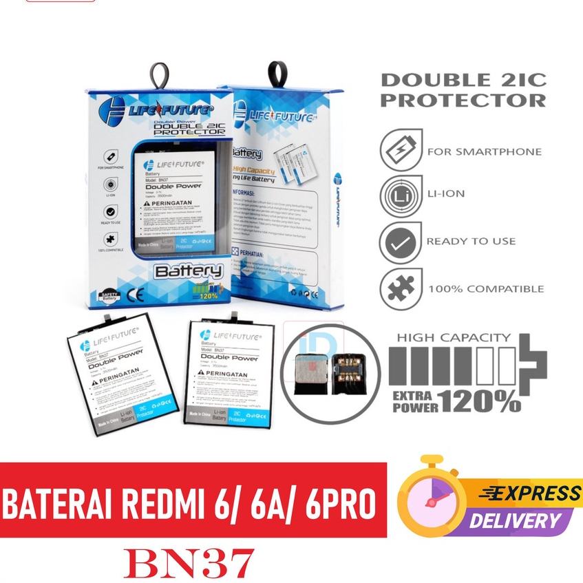 BN37 Baterai Redmi 6 / 6A / 6 Pro Life Future