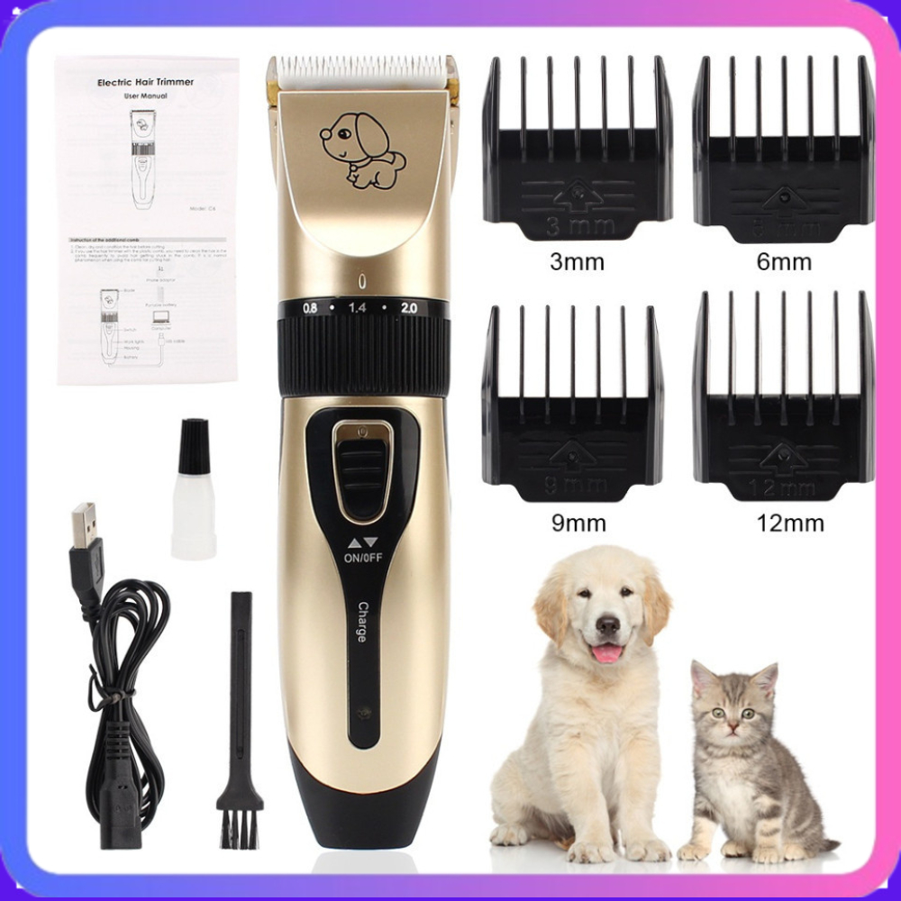 Alat Cukur Bulu Anjing Elektrik Pencukur Bulu Kucing Anjing Alat Cukur Elektrik Bulu Hewan Pet Recha