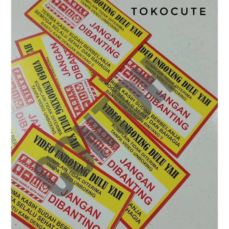 

Stiker Unboxing Toko Online, Stiker Pengiriman, Stiker Fragile, Stiker Kirim Paket Online, Stiker Resi