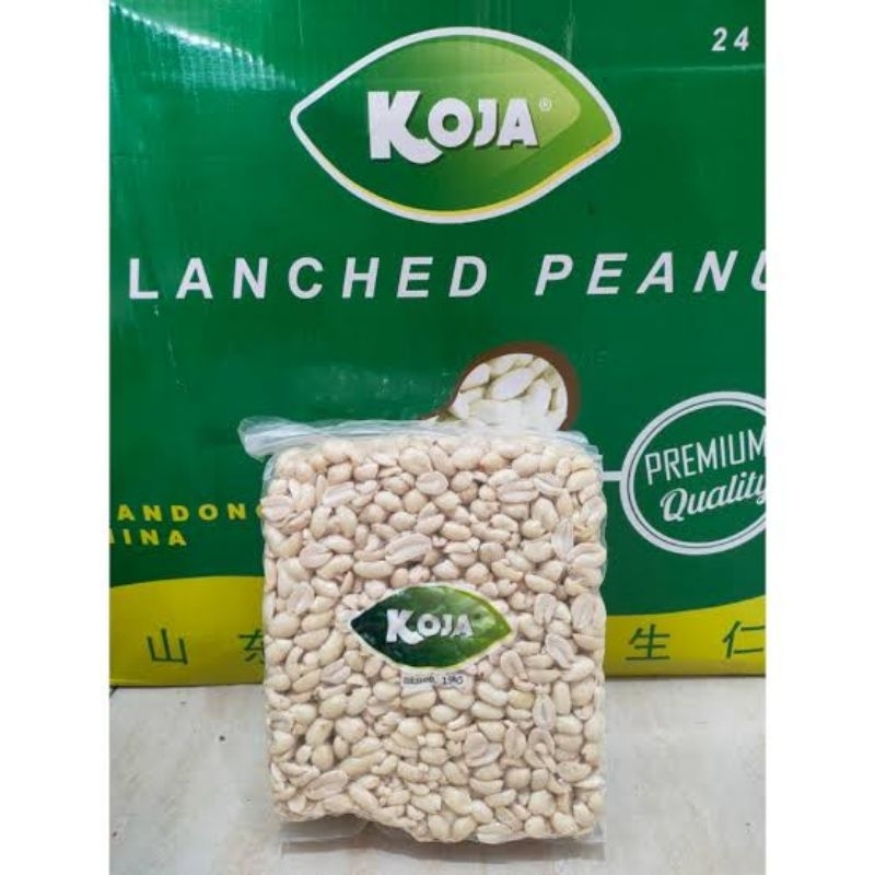 

kacang kupas koja 1kg kemasam vakum pack higenis