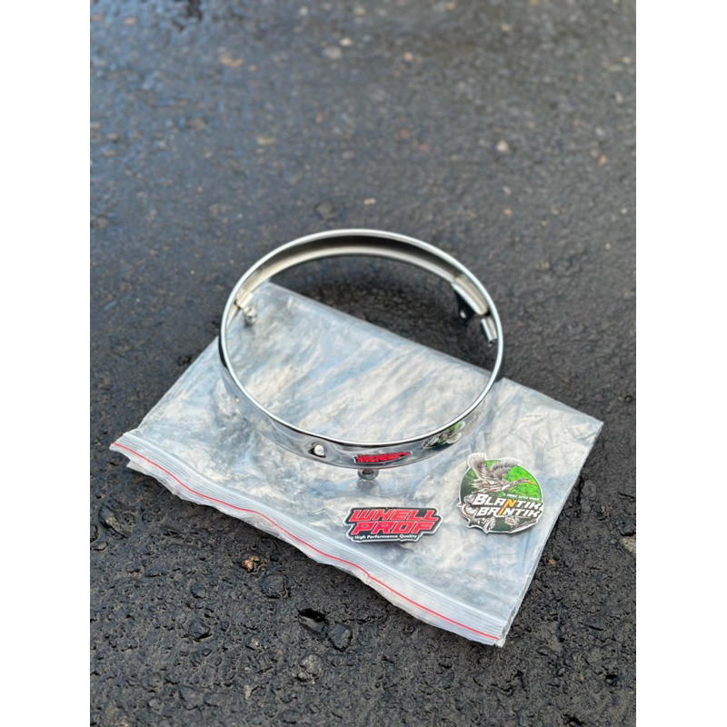 ring lampu batok ninja besi ring batok ninja ss tebal crome