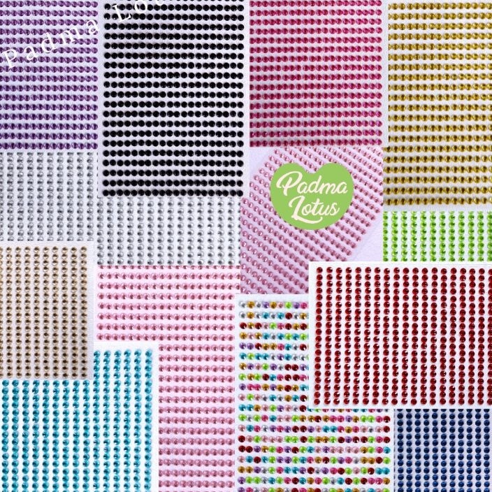 

PALING AMPUH Sticker Manik kristal DIY eye make up cosplay Rhinestone stiker crystal mote light stick kpop swarowski journaling
