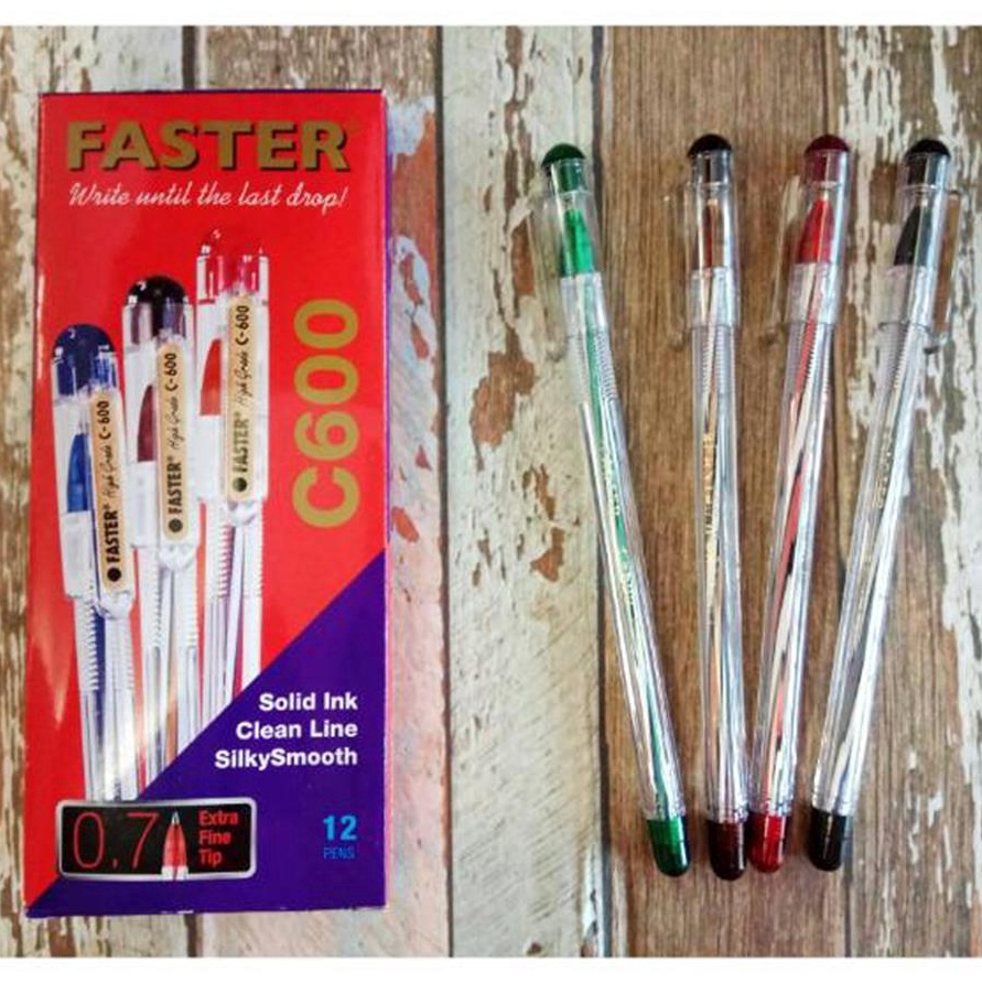 

Penjualan TerbaikCOD D Pulpen Faster C6 12 pcs