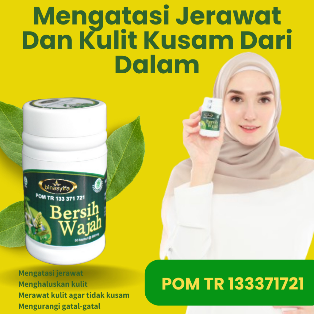 Obat Jerawat Kapsul Herbal ampuh untuk penghilang dan pembersih bekas jerawat paling ampuh pria wani
