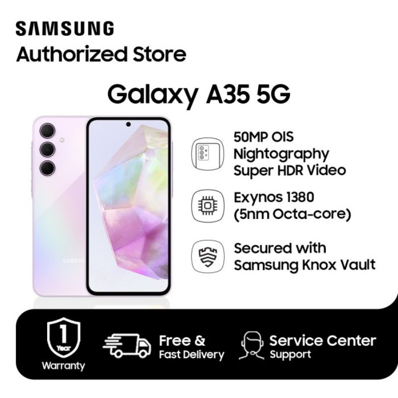 Hp SAMSUNG A35 5G 8/256 GARANSI RESMI 12 BULAN