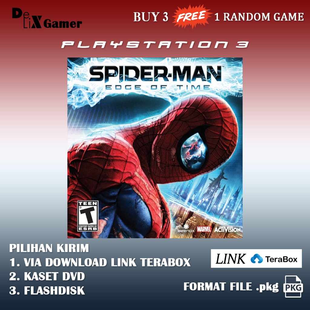 SPIDERMAN EDGE OF TIME PS3 PS 3 Playstation 3 PKG