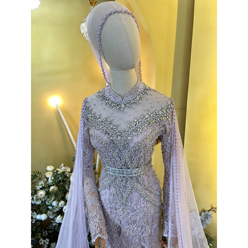 Gaun pengantin SOFT LILAC Ready