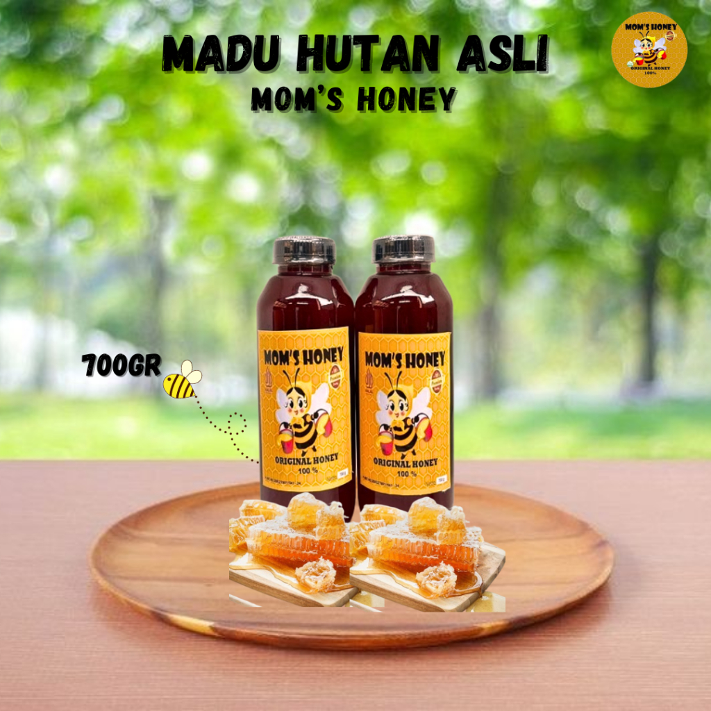 

Madu asli 100 % Original 700 gram MOMS HONEY