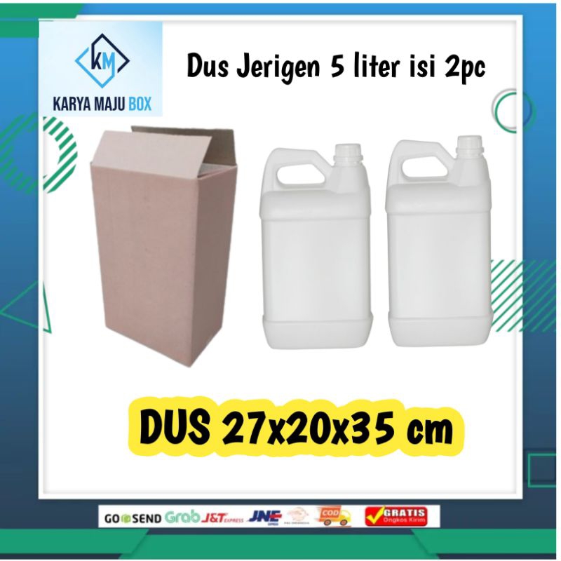 

Dus Jerigen 5 liter (Isi 2 jerigen) 27x20x35cm