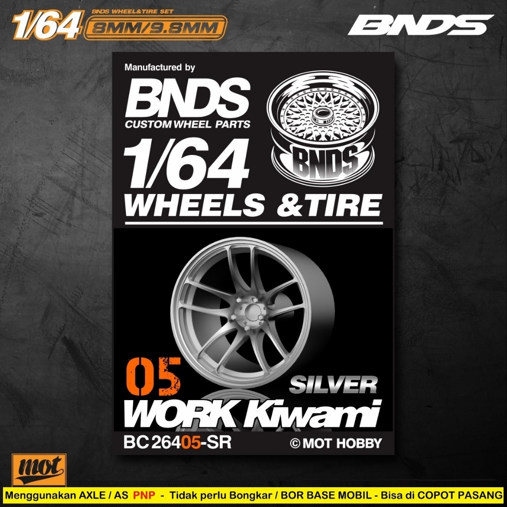 Ban Karet BNDS PRO Edt 5SR 9.8mm LONG AXLE SILVER VHTF