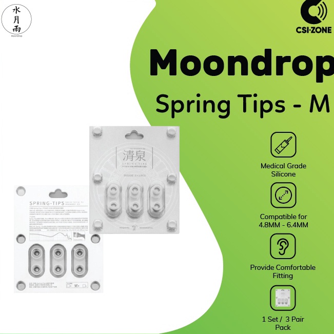 LHn Moondrop Spring Tips Silicone Eartips Replacement