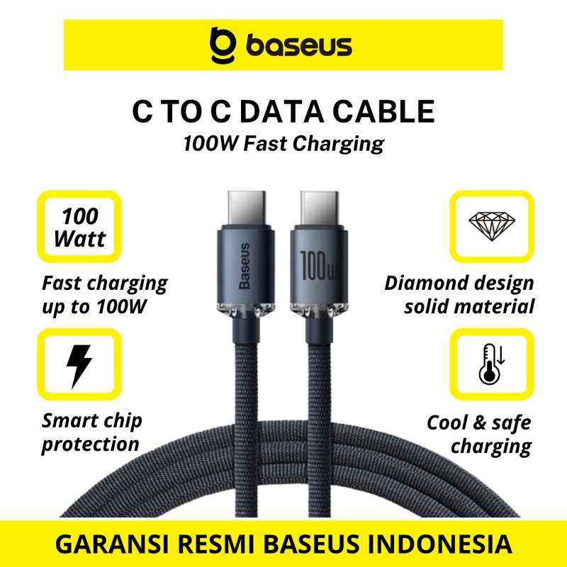 BASEUS Kabel Data iPhone iPad MFi USB Lightning Dan Type C To Lightning 100w FAST Charging