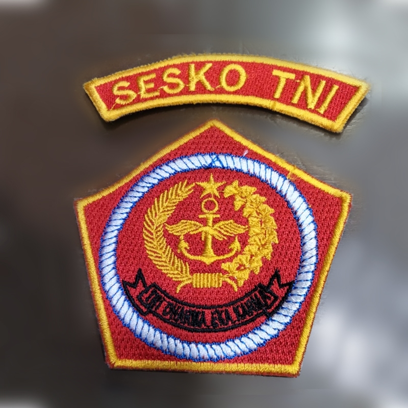 BEDGE BET BORDIR SESKO TNI//LOGO BORDIR SESKO TNI