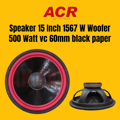 1567 W ACR 15 INCH SPEAKER COMPONENT WOOFER