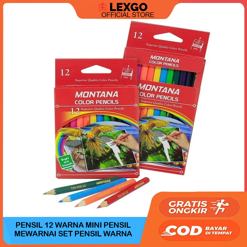 

Pensil 12 Warna Pendek Mini MY PENCIL / Color Pencil Paper Box Classic / Coloring Set Anak Anak Color Pencil / Pensil Warna Montana / 12 Warna ATK Alat Tulis Kantor