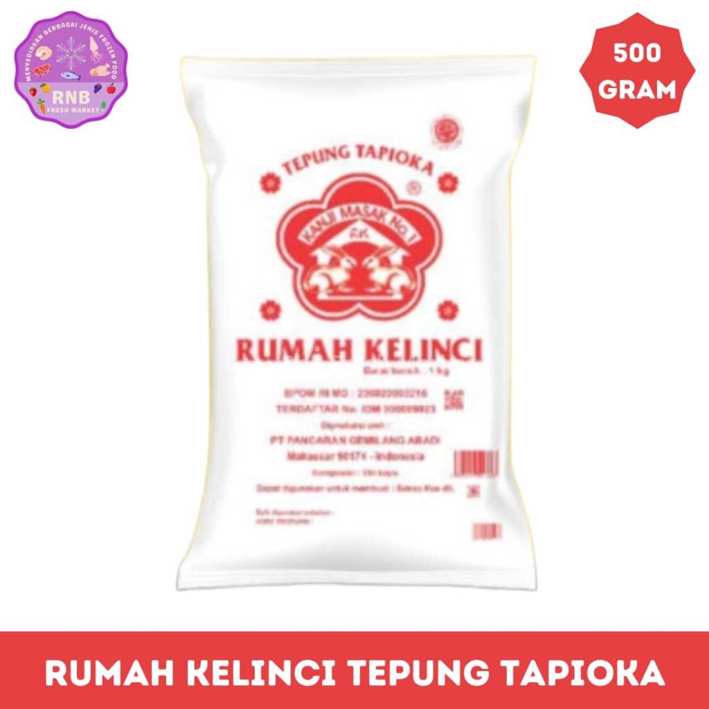 

Rumah Kelinci Tepung Tapioka 500 Gram