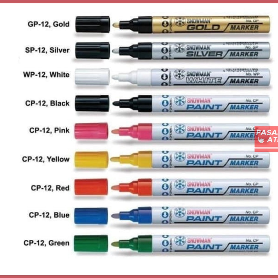 

HOT Spidol SNOWMAN paint marker pcs