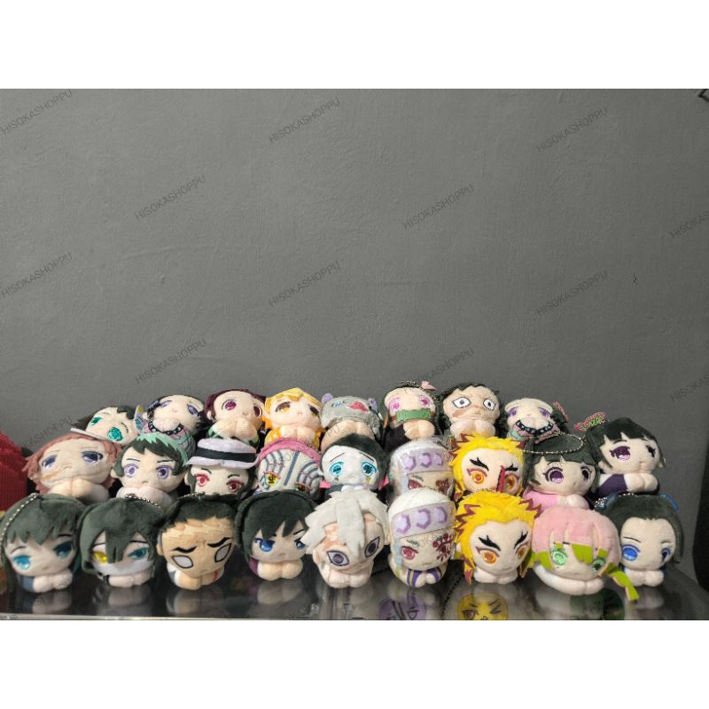 [KNY] READY OFFICIAL Boneka Plush Hugchara Demon Slayer (Kimetsu No Yaiba) Akaza Obanai Muichiro Enm