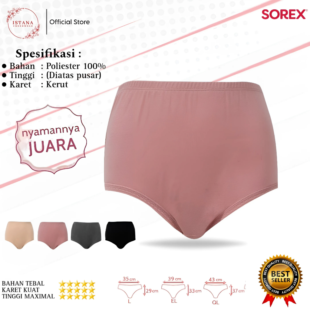 CD Celana dalam Maxy Jumbo Sorex / cd sorex tinggi diatas pusar