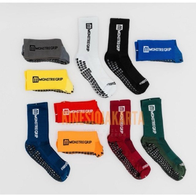 Grosiran Murah COD Kaos Kaki Anti Slip Monstre Grip Pro Kaos Kaki Sepak Bola Futsal Best Seller mura