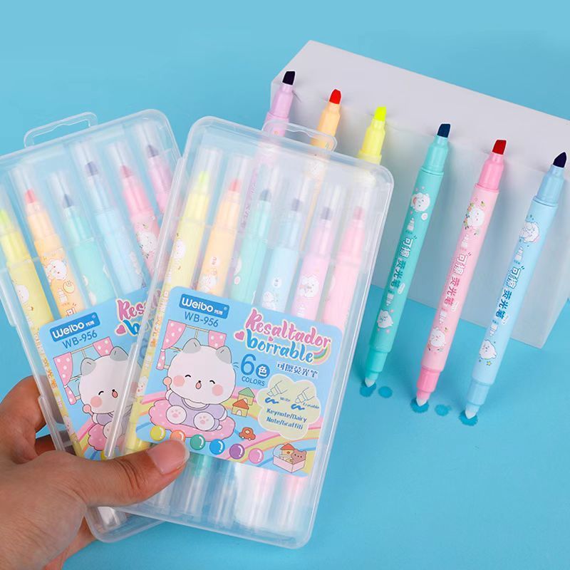 

Erasable Highlighter Weibo WB-956 6 Warna