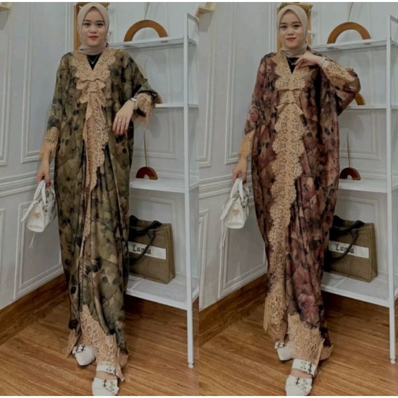 KAFTAN LEBARAN PREMIUM ARMANY SILK / KAFTAN MEWAH / KAFTAN JUMBO