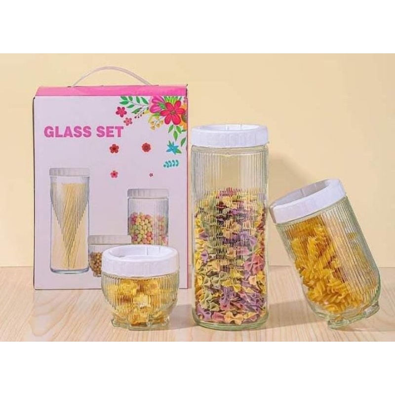 Toples glass 3 set / toples glass cantik 3set