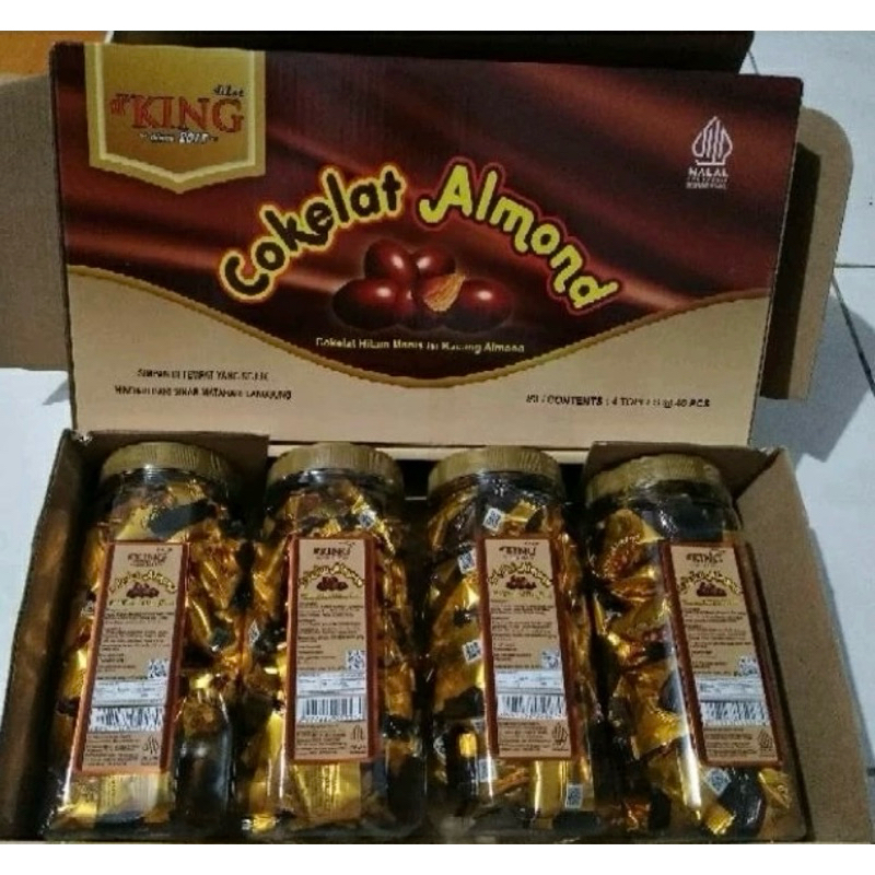 

Cokelat Almond isi 4 toples
