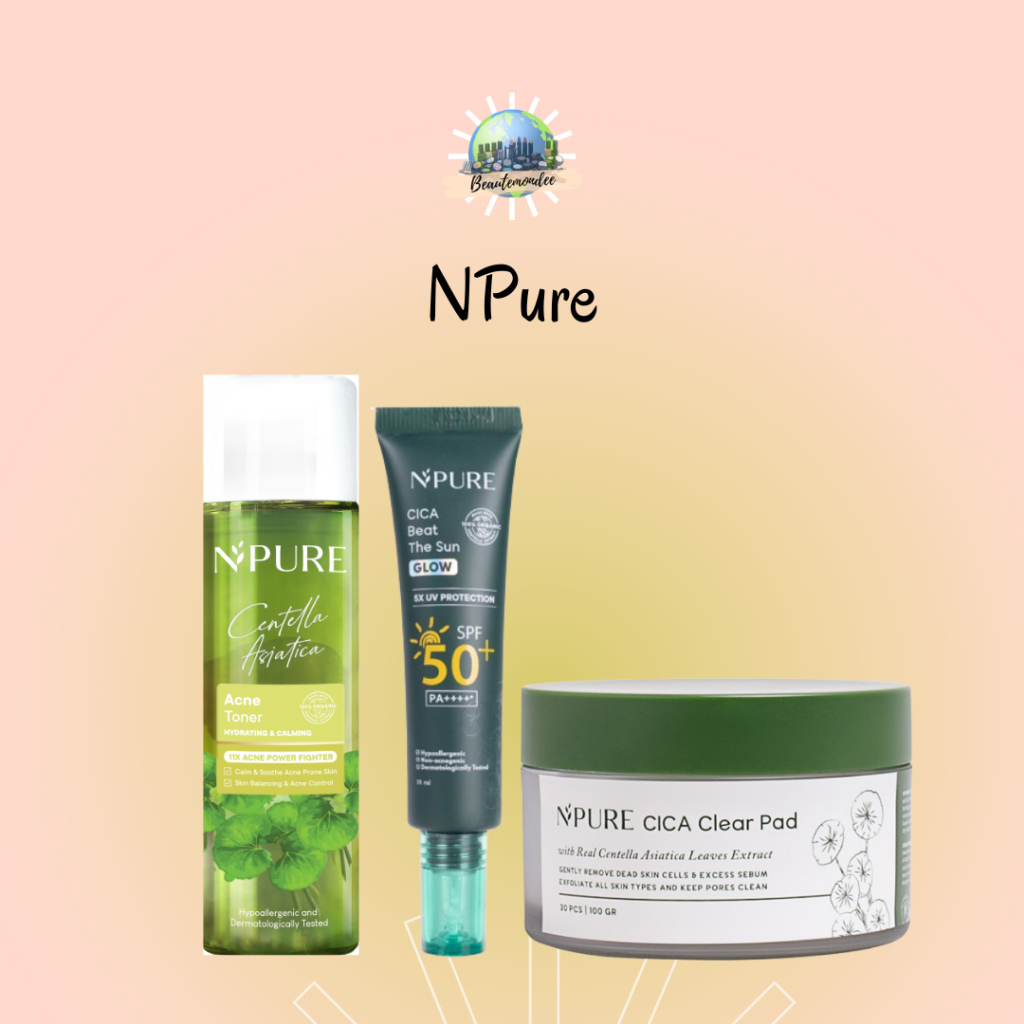 NPURE Cica Face Toner 30ml / 150ml / Npure Centella Asiatica Toner / Toner Npure / Toner untuk mered