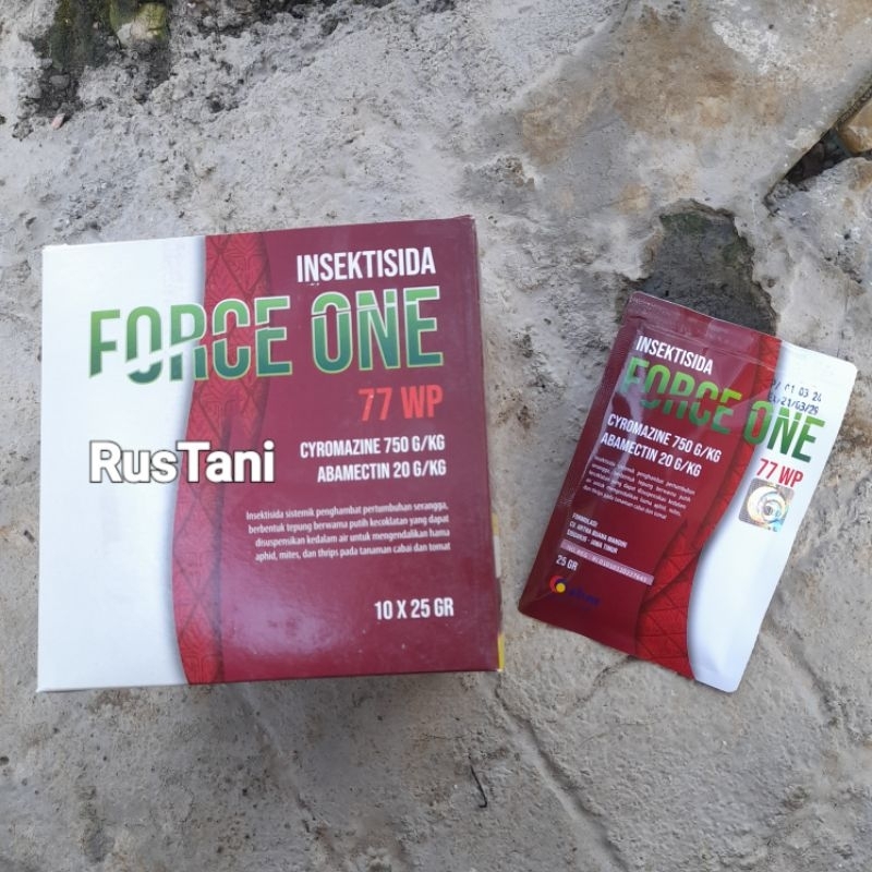 Insektisida FORCE ONE 25Gr BA : Siromazin 750 g/kg + abamektin 20g/kg