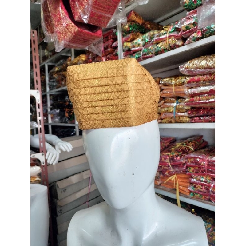 Saluak Songket Pengantin Padang/Minang/ Topi Pengantin Pria Minang/Padang