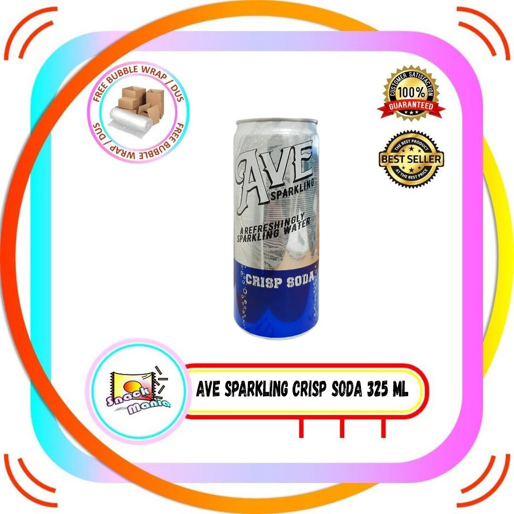 

AVE Sparkling Crisp Soda Water Can ~ 325 ml Kaleng