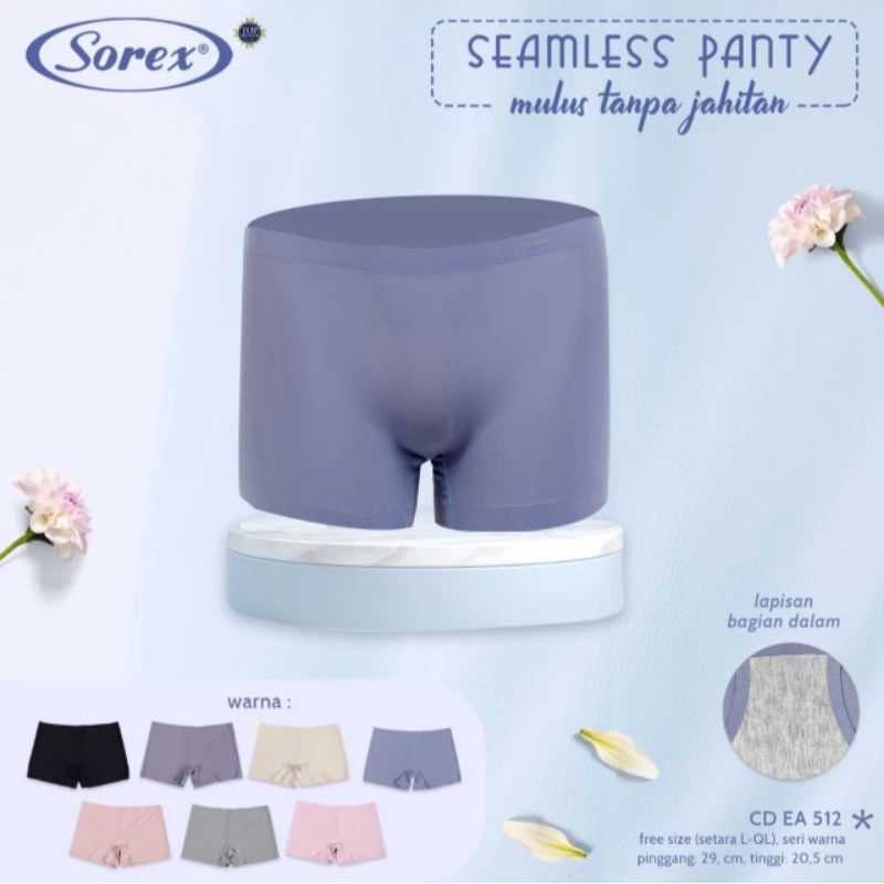 SOREX boxer cd seamless EA512 || CD wanita free size