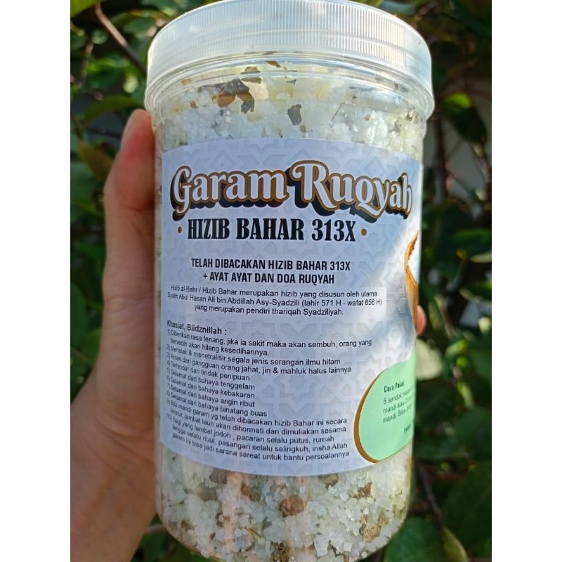 

Garam Ruqyah Hizib Bahar 313x + Bidara & Kelor (Toples 1 Kg) ASLI ORIGINAL