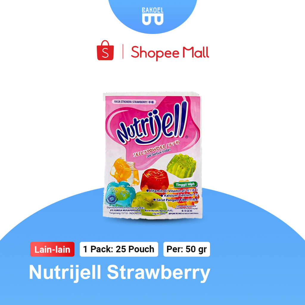 

Nutrijell Rasa Strawberry / Jelly Powder - Bakoel Sayur Online