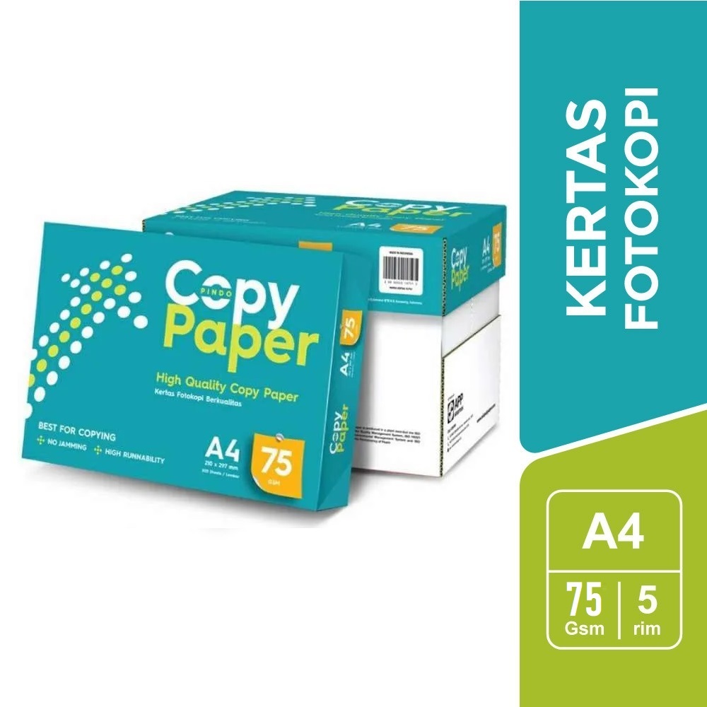 

RB (GOSEND/GRAB) Kertas HVS A4 , F4 75Gram PaperOne / Kertas Hvs Copy Paper / Kertas Fotocopy /