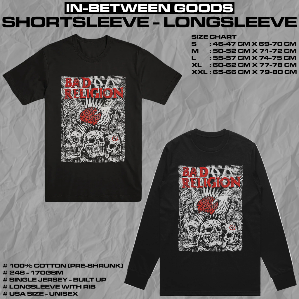 BAD RELIGION - BRAIN SURGERY | T-SHIRT | LONGSLEEVE | BAND MERCH