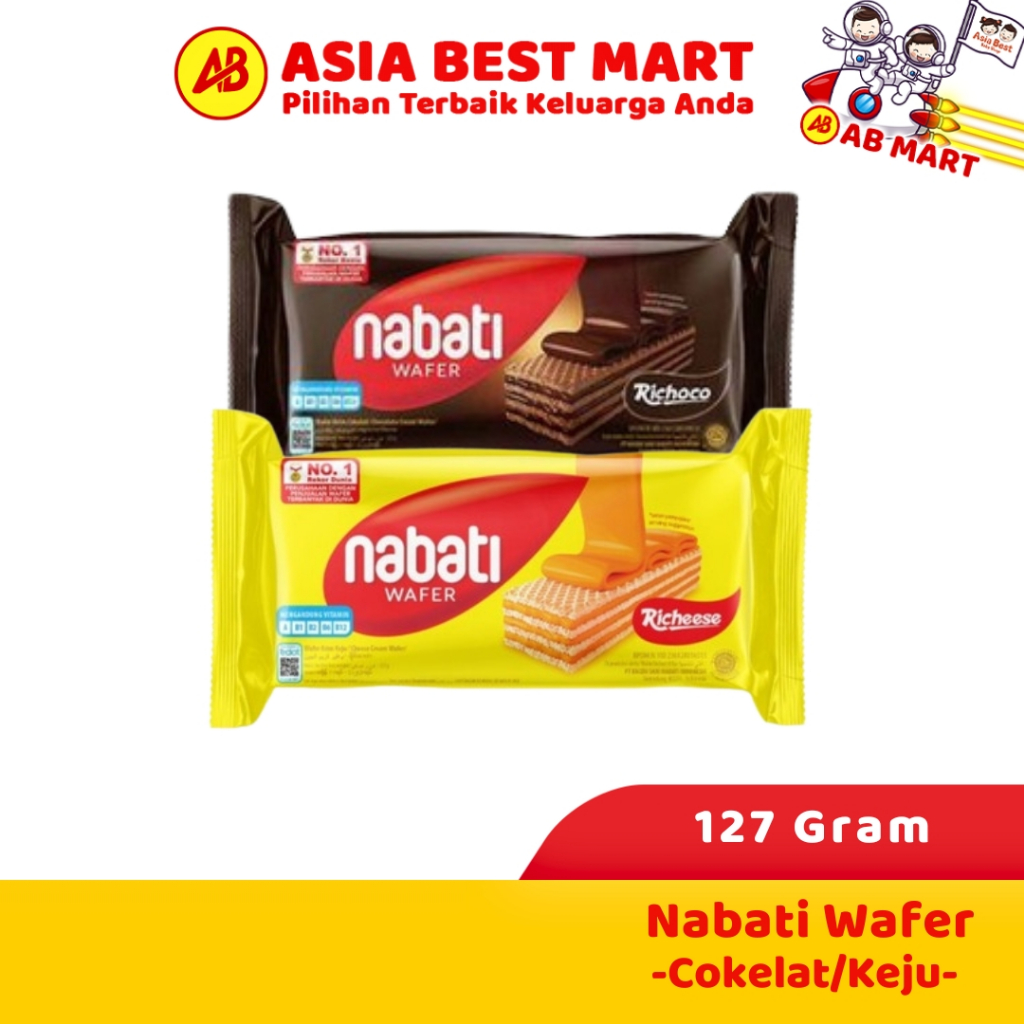 

Richoco Nabati Wafer Coklat Keju 127 Gr/ Wafer Biskuit Snack Cemilan