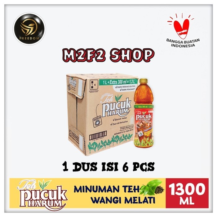 

Teh Pucuk Harum Original Botol Pet - 1300 ml | 1,3 liter (Kemasan Karton)