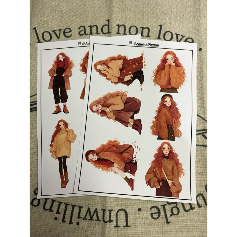 

Autumn Girls Stiker Sheet