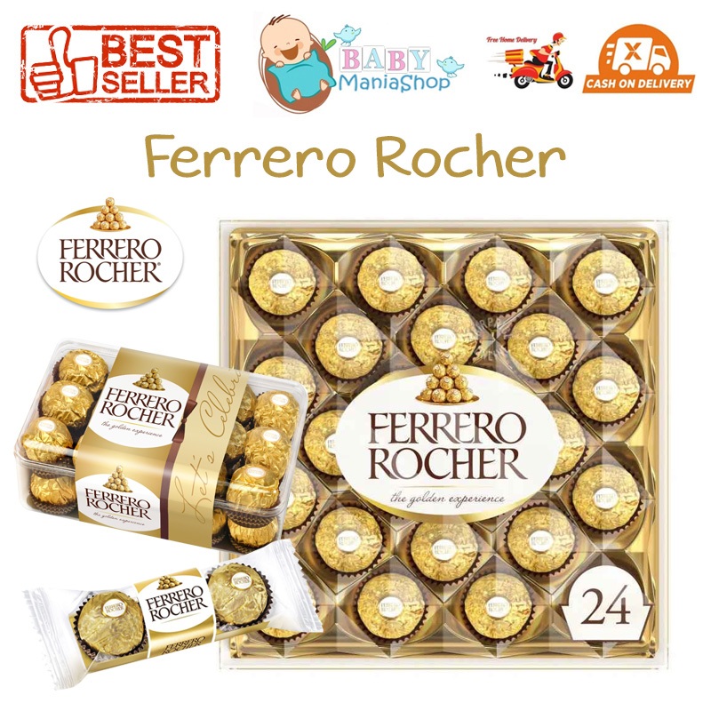 

Ferrero Rocher 3 12 24 Pcs Cokelat Chocolate Italy Coklat Hazelnut Bola Akrilik Hampers Valentine Natal Imlek Idul Fitri