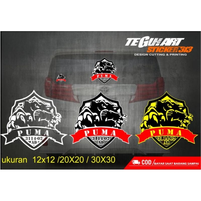 STICKER CUTTING PUMA TNI AD