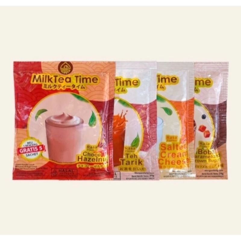 

Milktea Time 1 Renceng isi 15 Saset