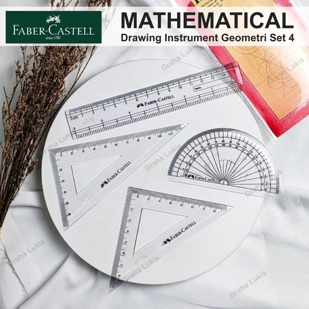 

FABER-CASTELL Mathematical Drawing Instrument Geometri Set 4
