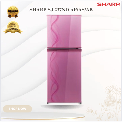SHARP KULKAS 2 PINTU SJ 237NDAP/AS/AB NO FROST/SJ237ND AP/AS/AB/SJ 237 NDAP/AS/AB /SJ-237-NDAP/AS/AB