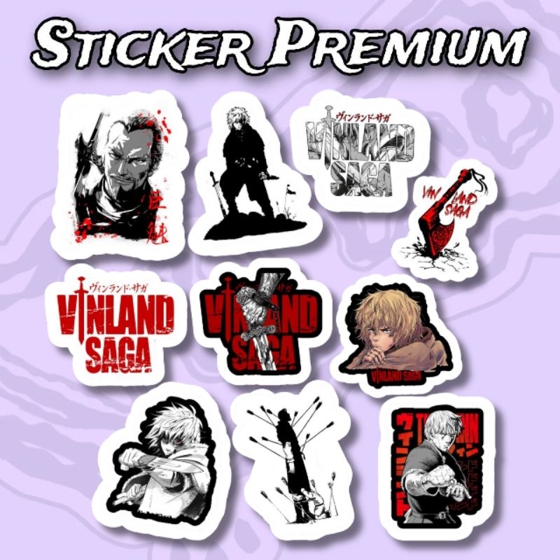 

Sticker Anime Vinland Saga Pack 10pcs Premium Waterproof