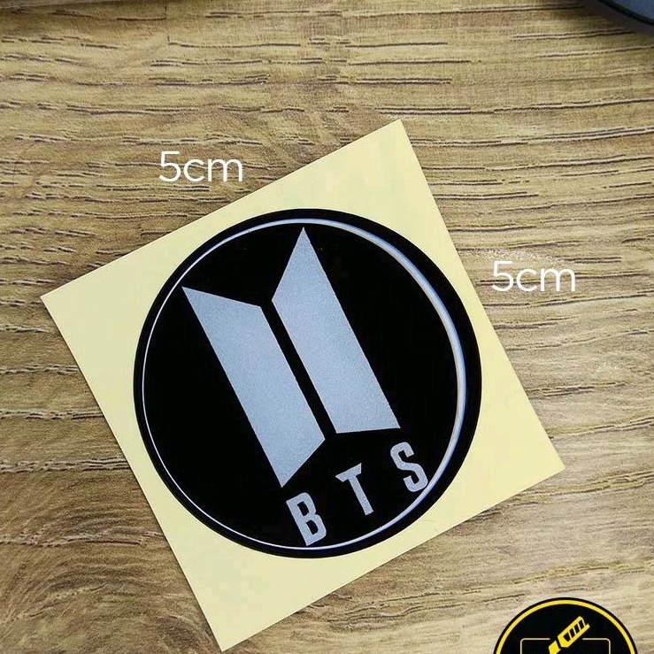 emblem sticker resin BTS logo