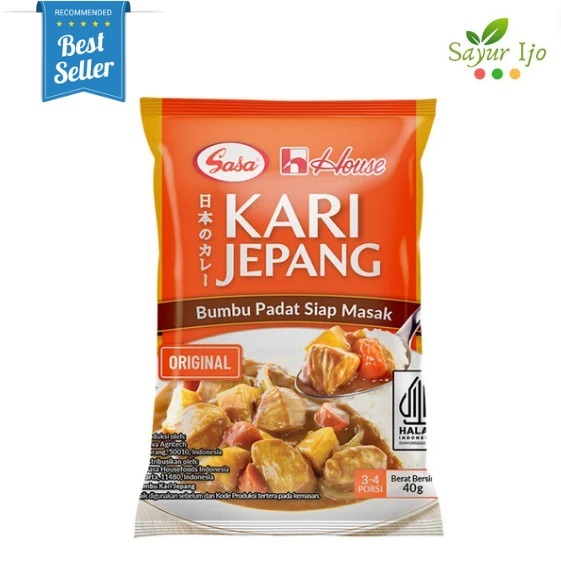 

Sasa House Bumbu Kari Jepang Original 40 Gram / Pack Rempah Dapur Curry Instant