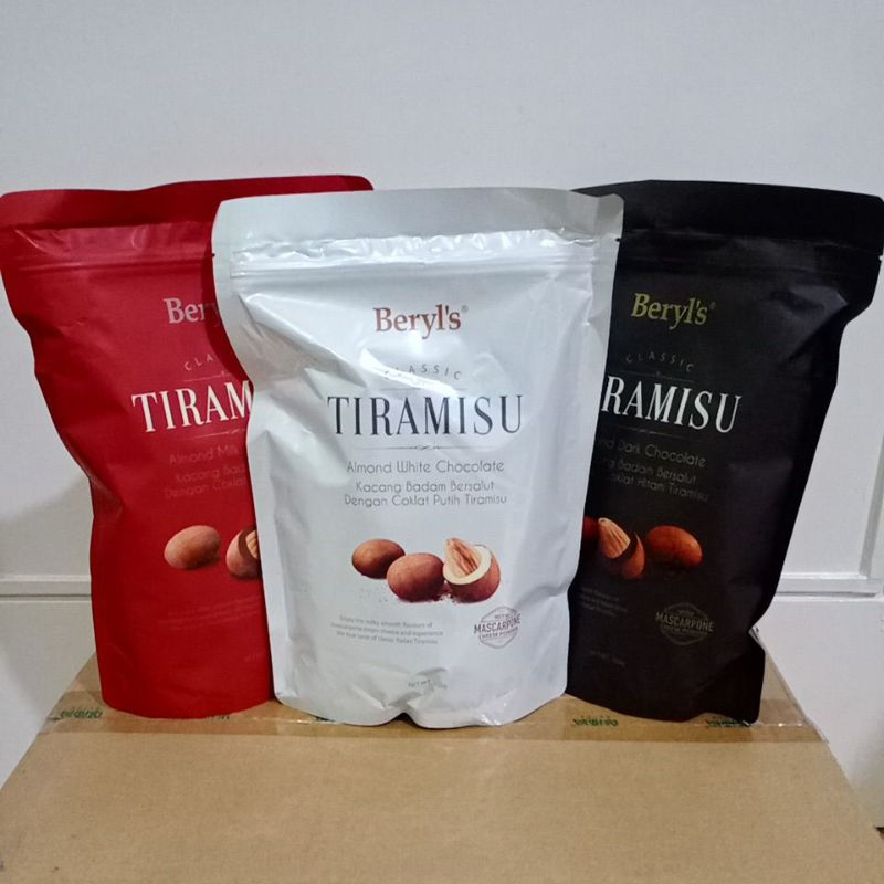 

Beryl's Classic Tiramisu Almond Pouch 300gr import Malaysia